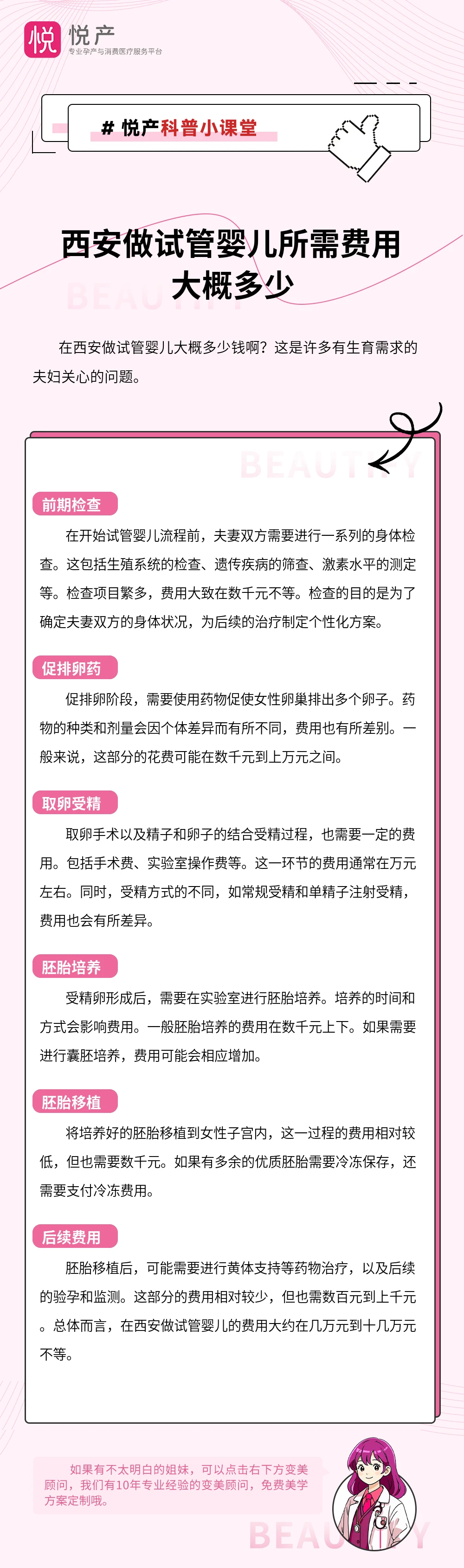 西安做试管婴儿所需费用大概多少