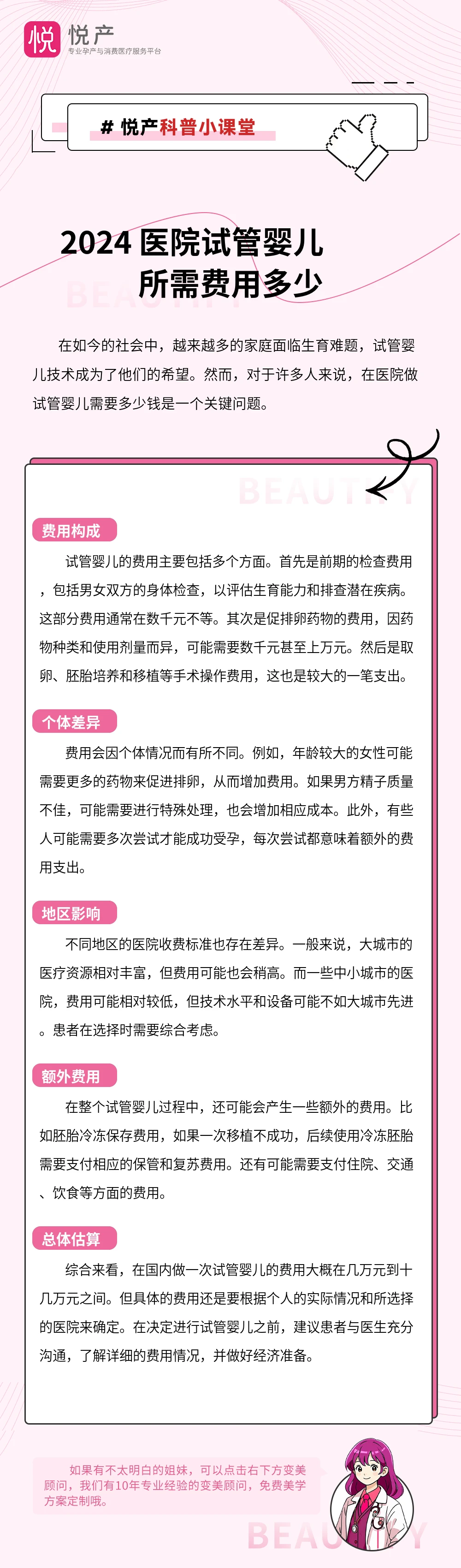2024 医院试管婴儿所需费用多少