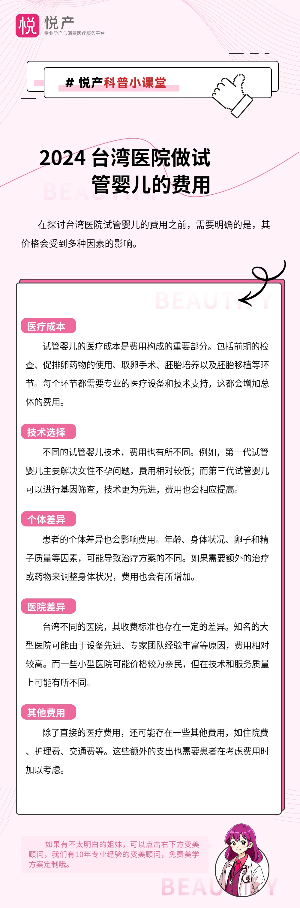 2024 台湾医院做试管婴儿的费用