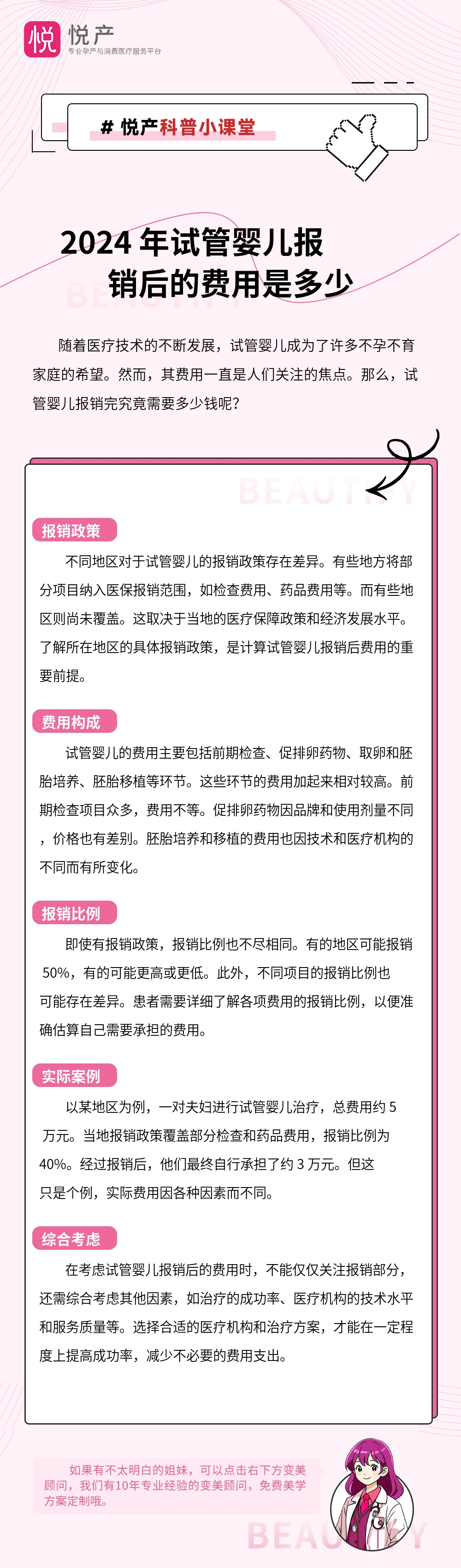 2024 年试管婴儿报销后的费用是多少