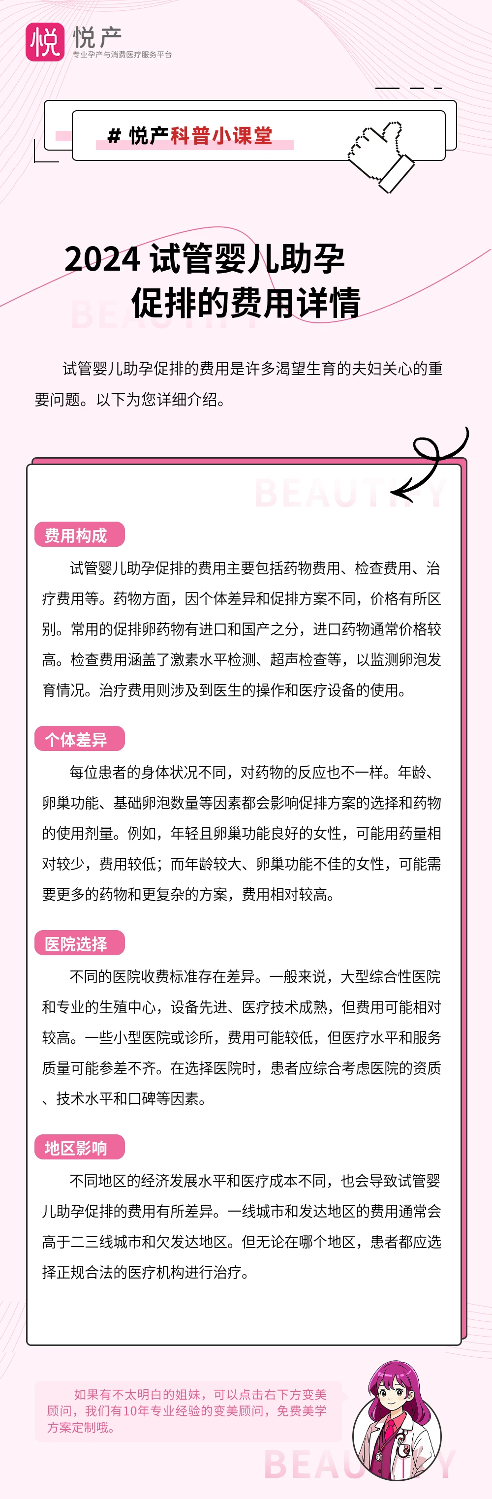 2024 试管婴儿助孕促排的费用详情