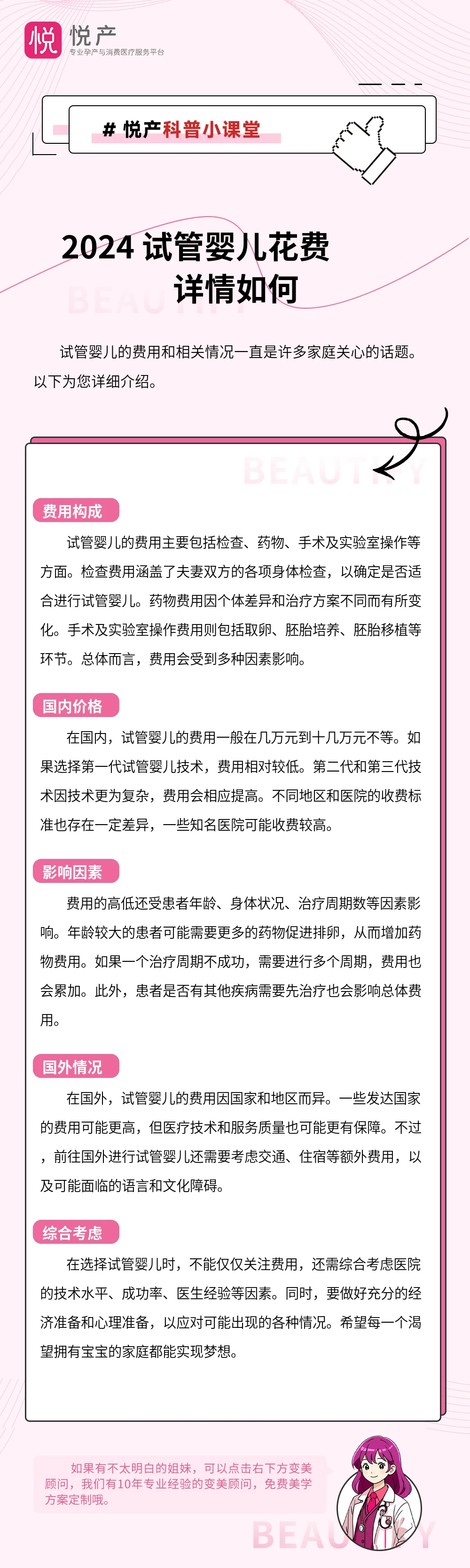 2024 试管婴儿花费详情如何