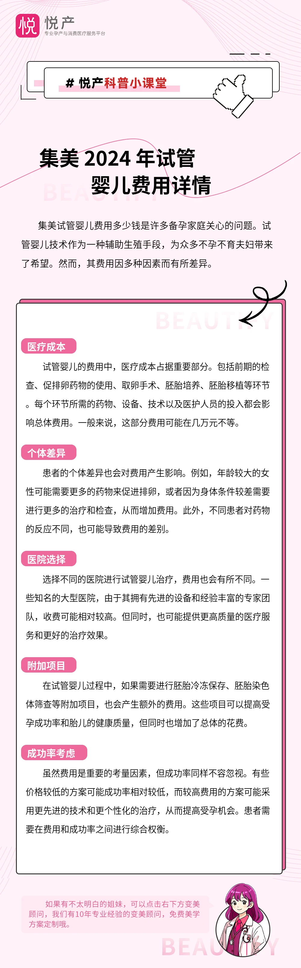 集美 2024 年试管婴儿费用详情