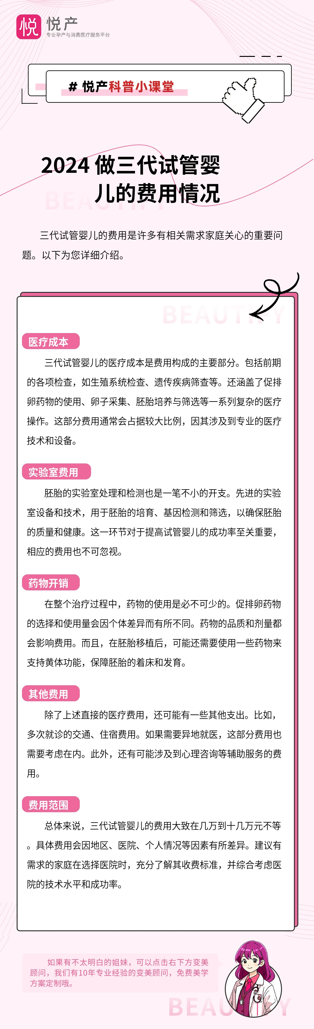 2024 做三代试管婴儿的费用情况
