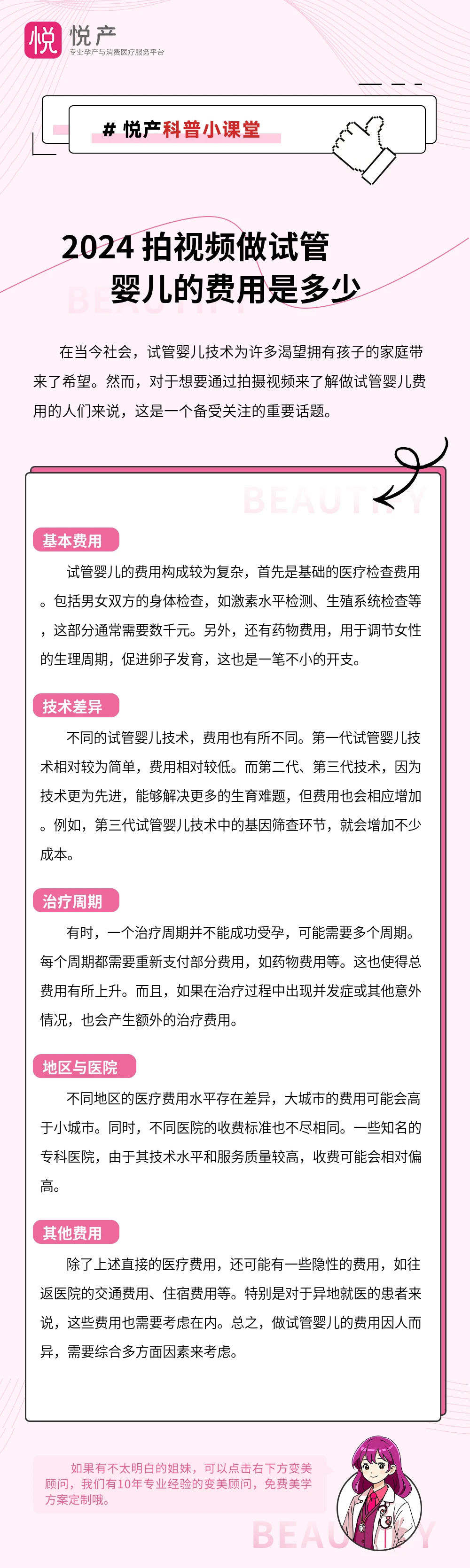 2024 拍视频做试管婴儿的费用是多少