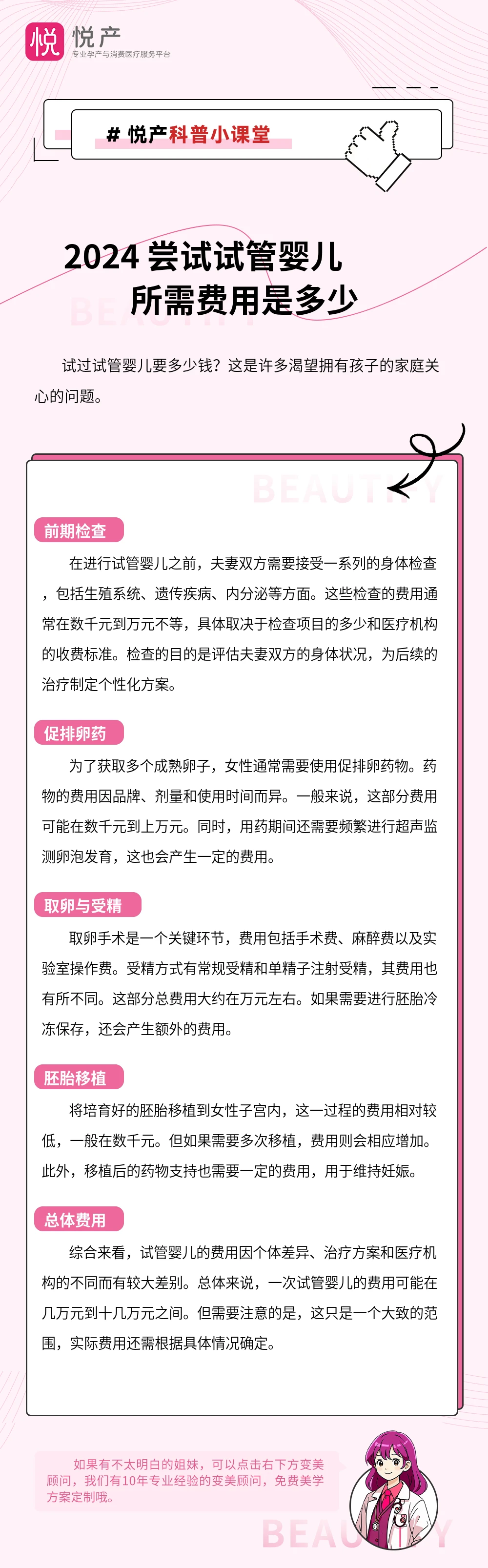 2024 尝试试管婴儿所需费用是多少