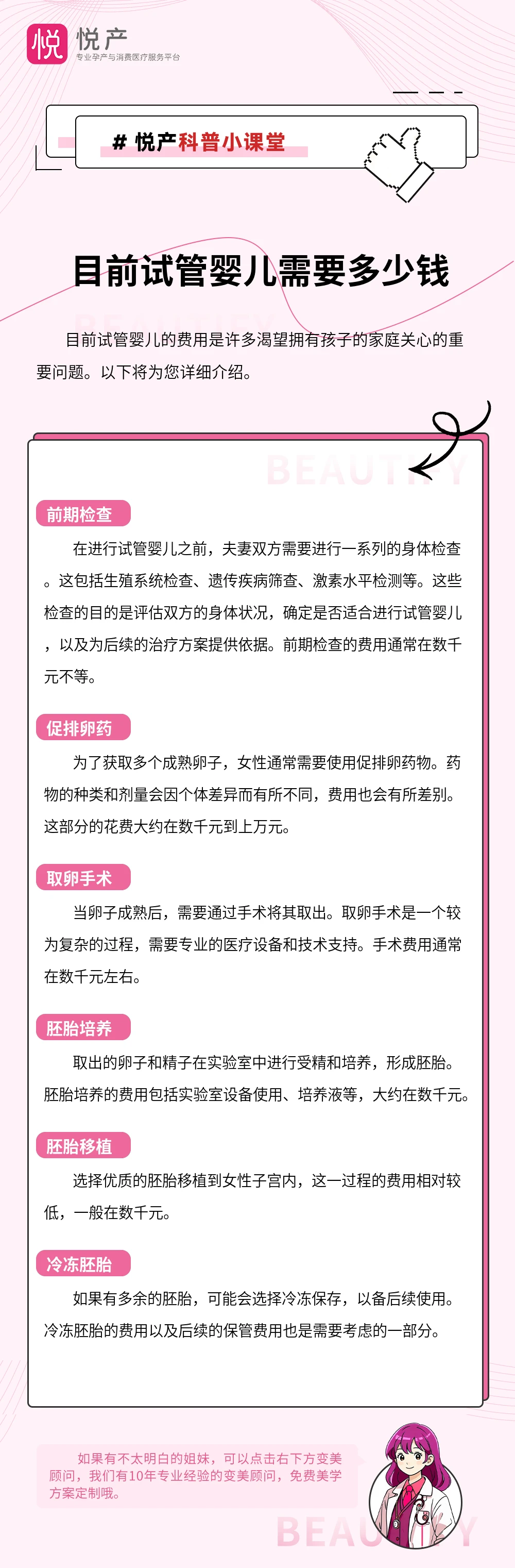目前试管婴儿需要多少钱