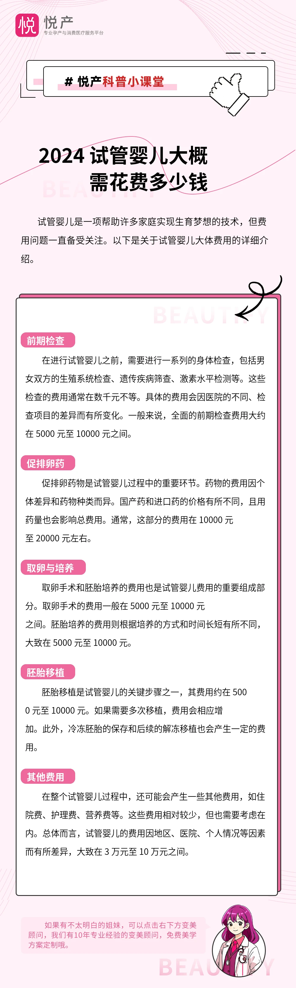 2024 试管婴儿大概需花费多少钱