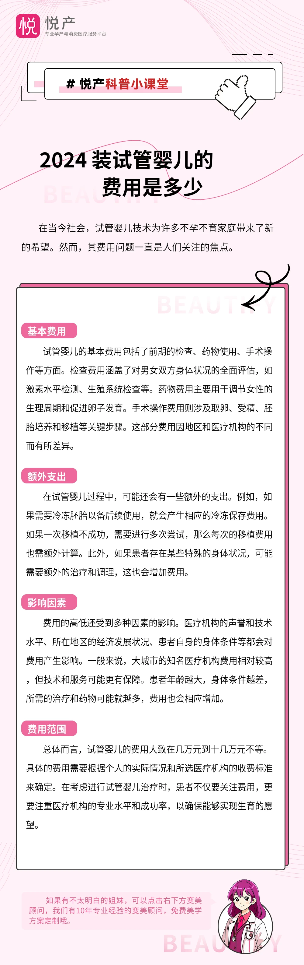 2024 装试管婴儿的费用是多少