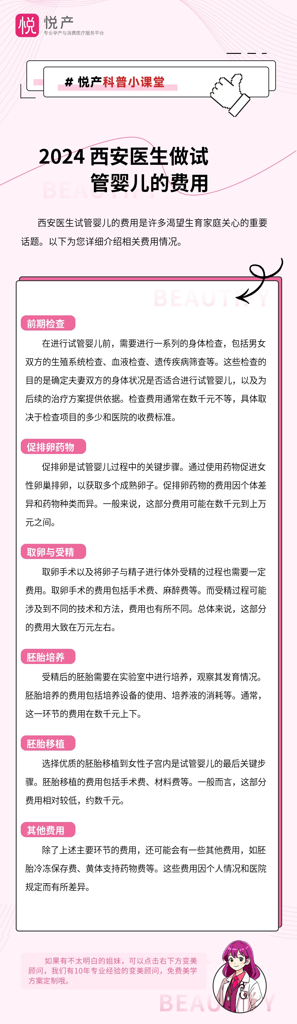 2024 西安医生做试管婴儿的费用