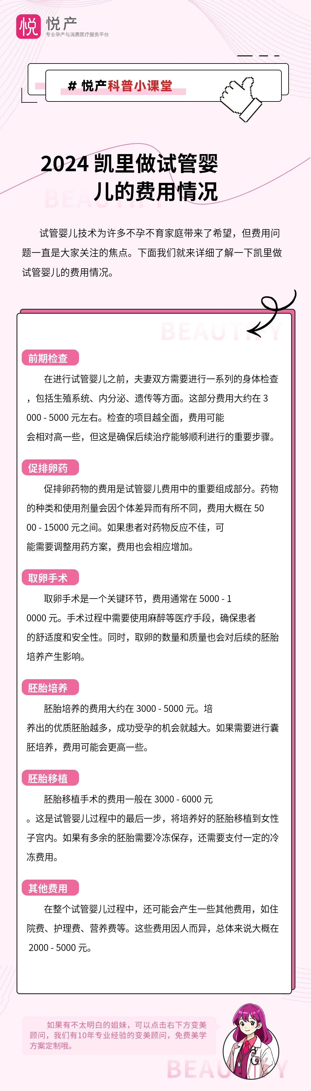 2024 凯里做试管婴儿的费用情况