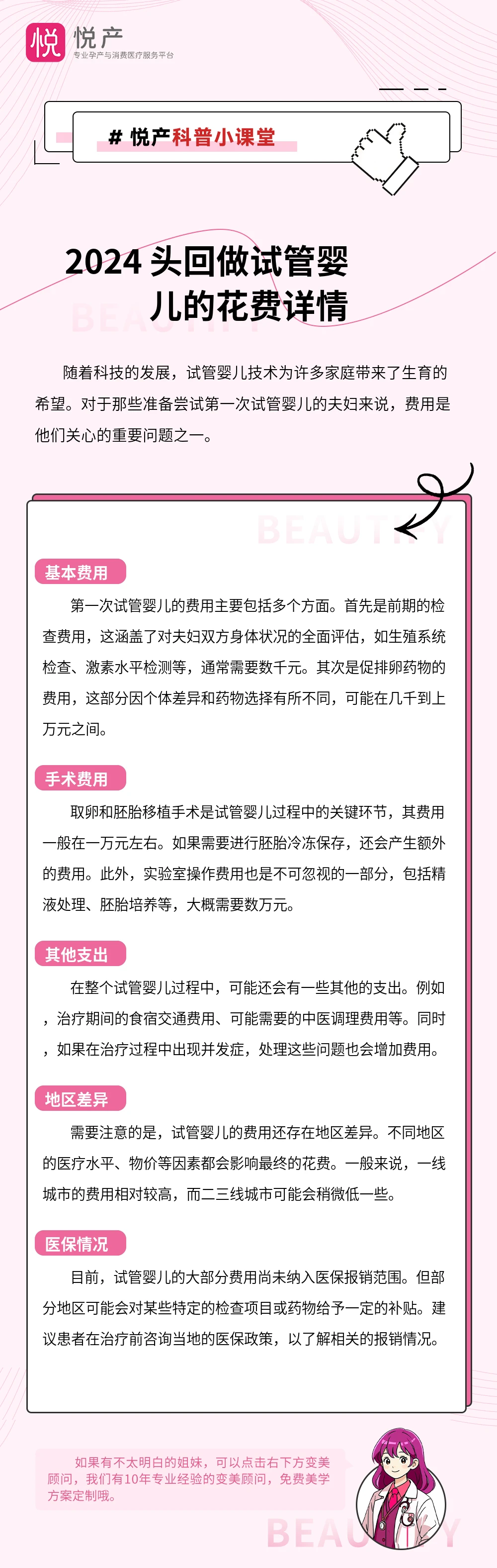 2024 头回做试管婴儿的花费详情
