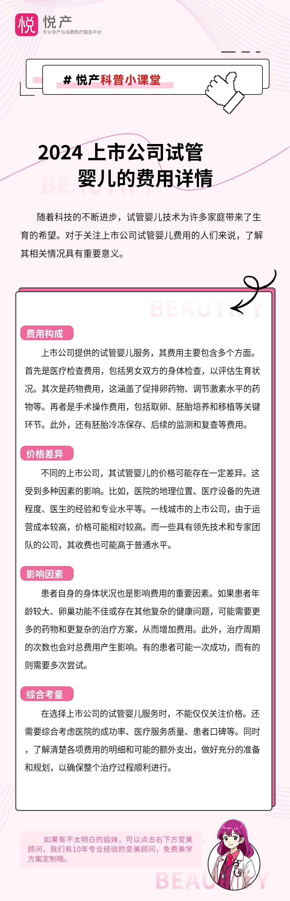 2024 上市公司试管婴儿的费用详情