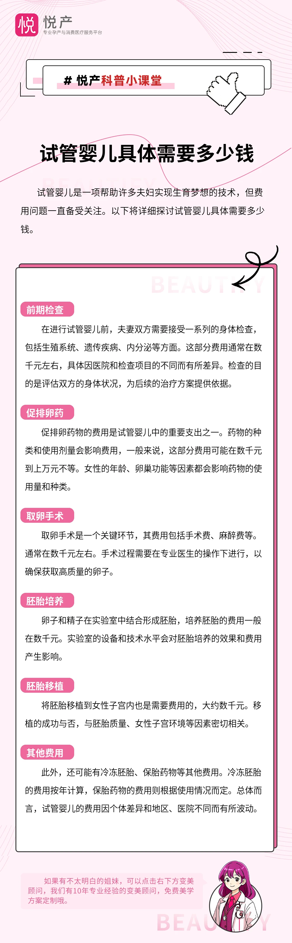 试管婴儿具体需要多少钱