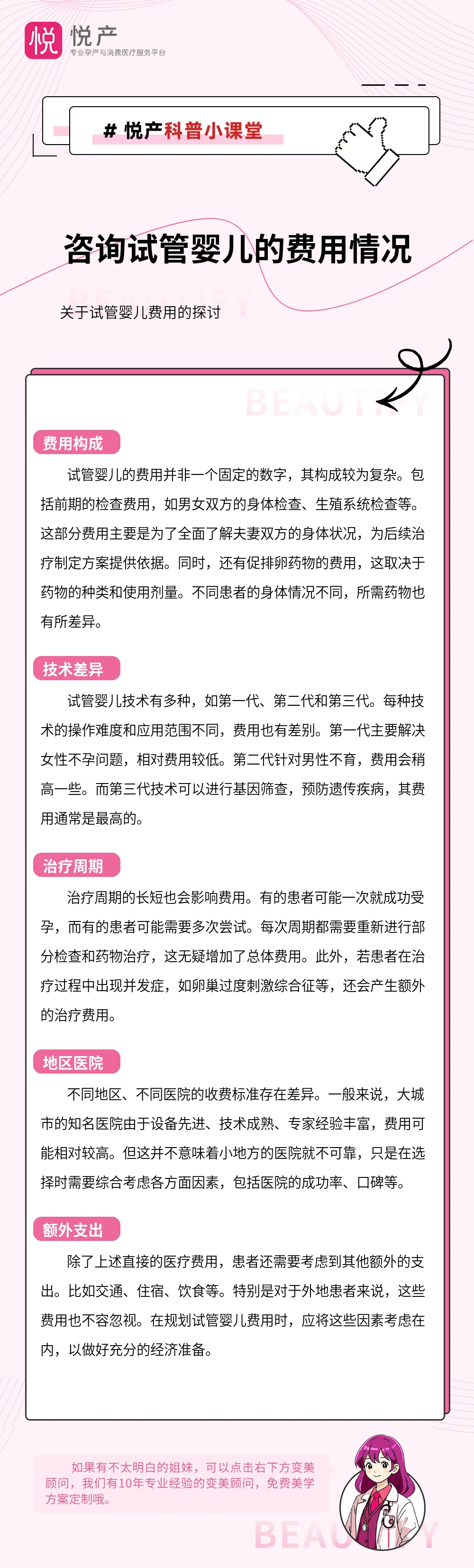 咨询试管婴儿的费用情况