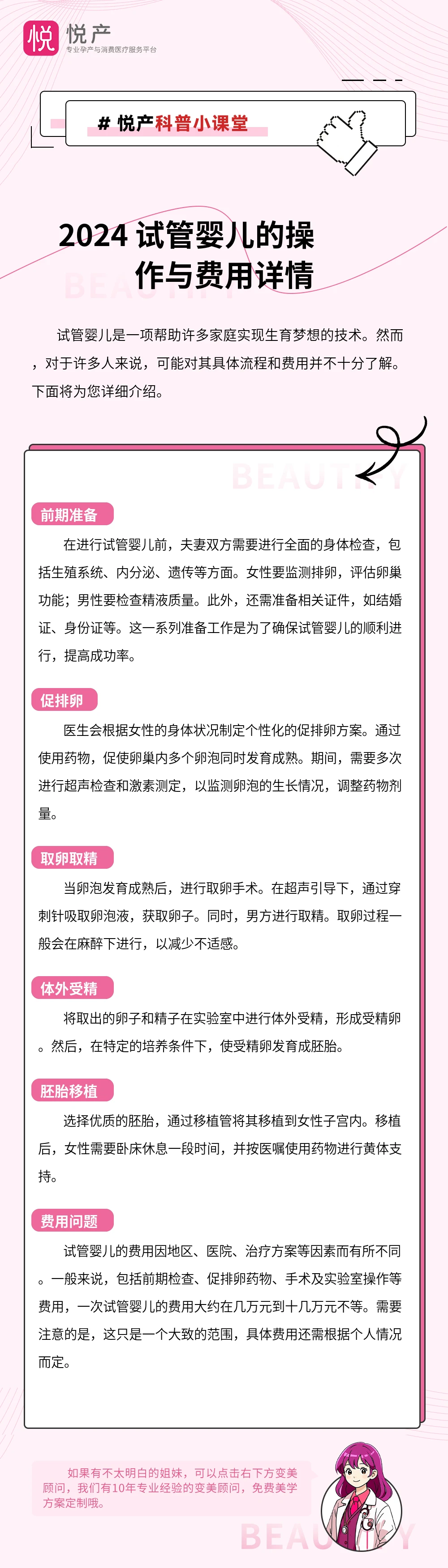2024 试管婴儿的操作与费用详情