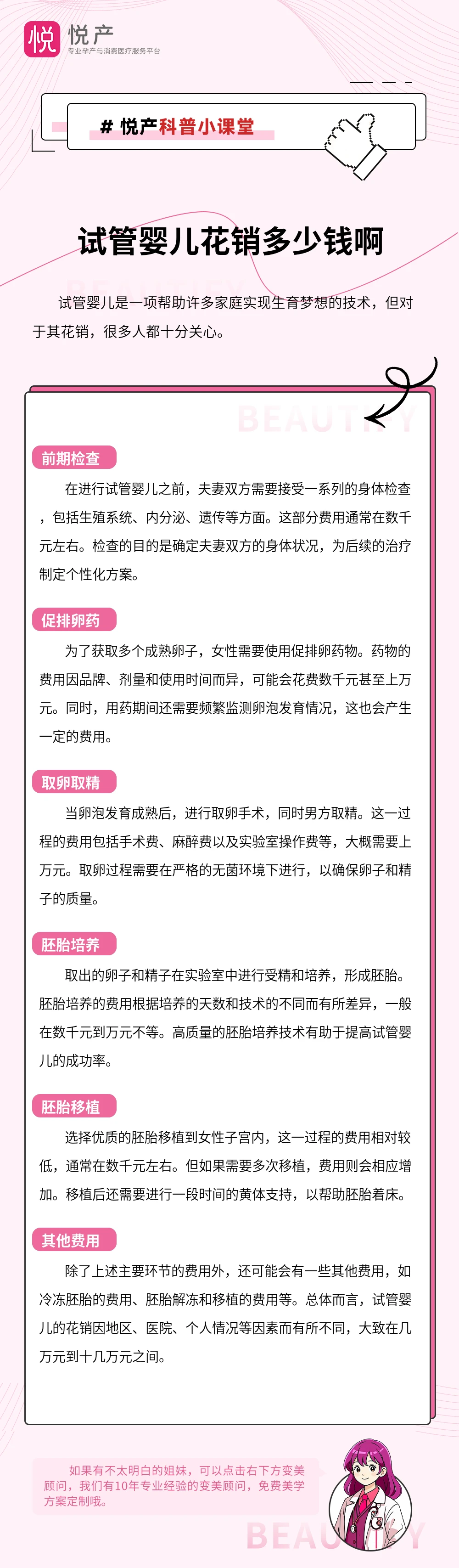 试管婴儿花销多少钱啊