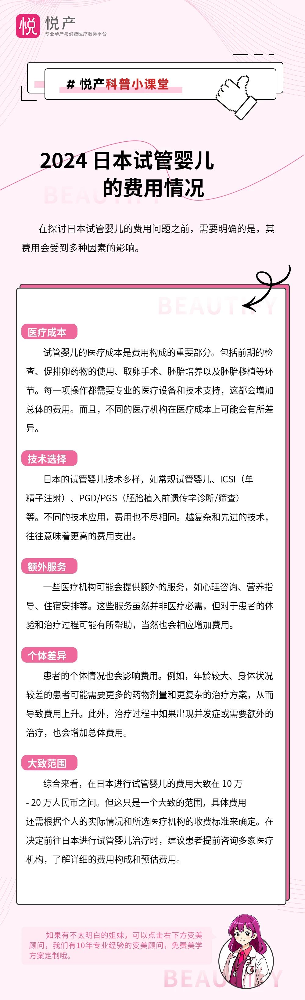 2024 日本试管婴儿的费用情况