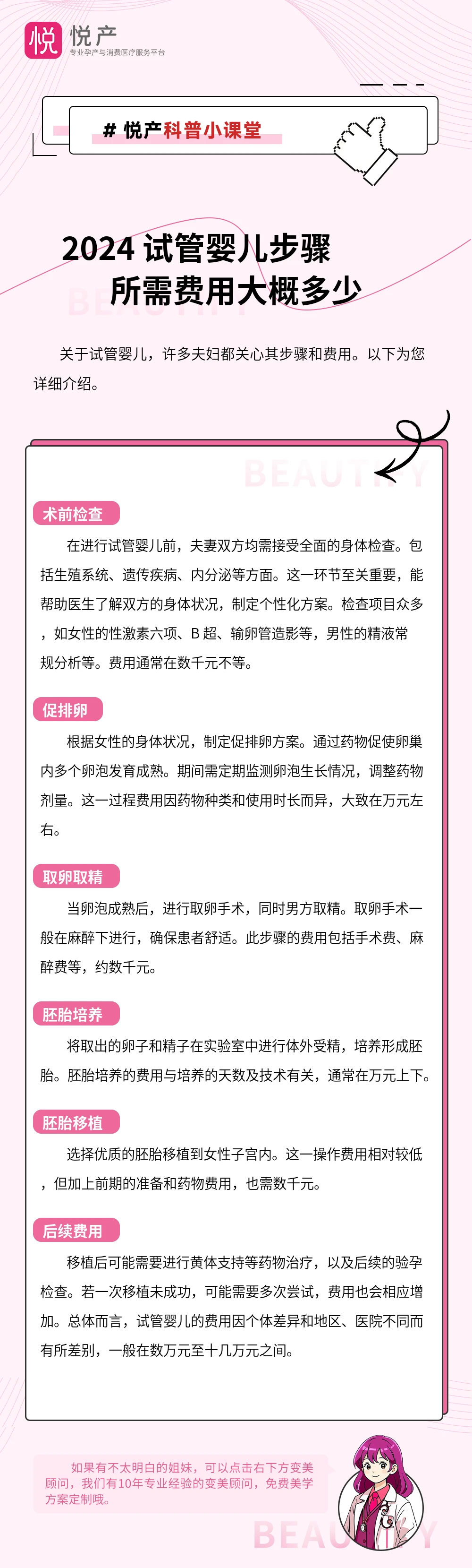 2024 试管婴儿步骤所需费用大概多少