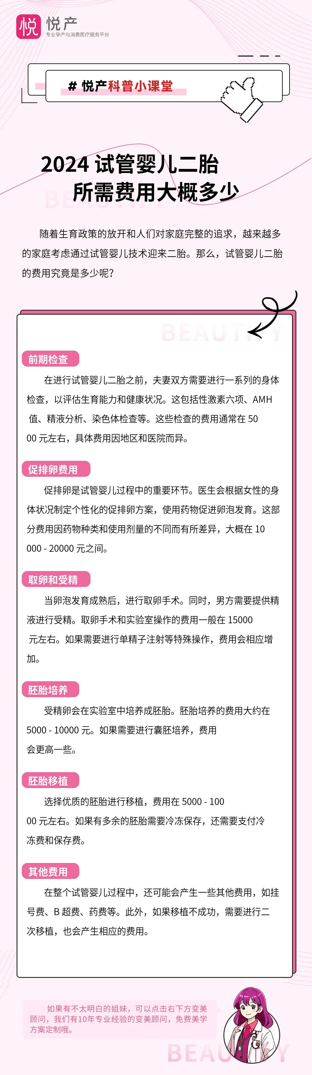 2024 试管婴儿二胎所需费用大概多少