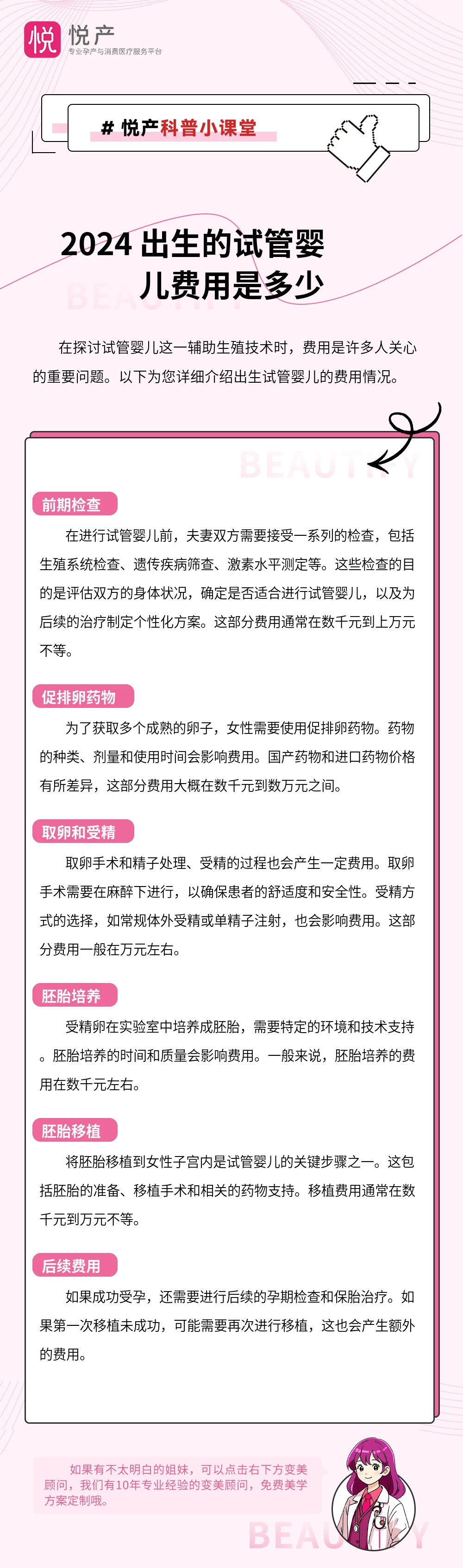 2024 出生的试管婴儿费用是多少