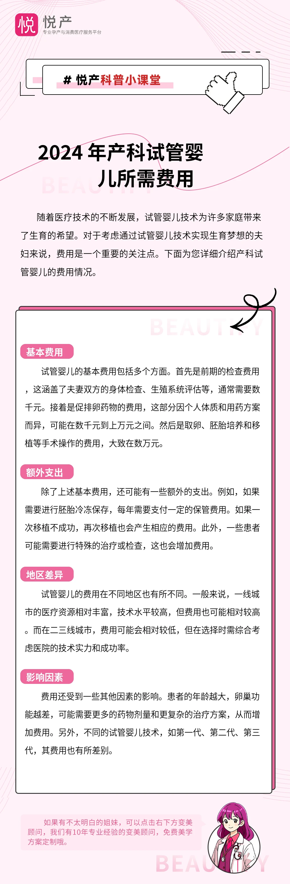 2024 年产科试管婴儿所需费用