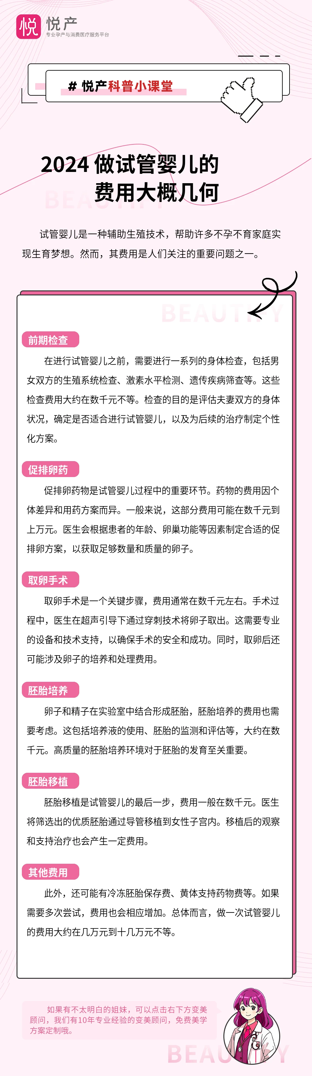 2024 做试管婴儿的费用大概几何