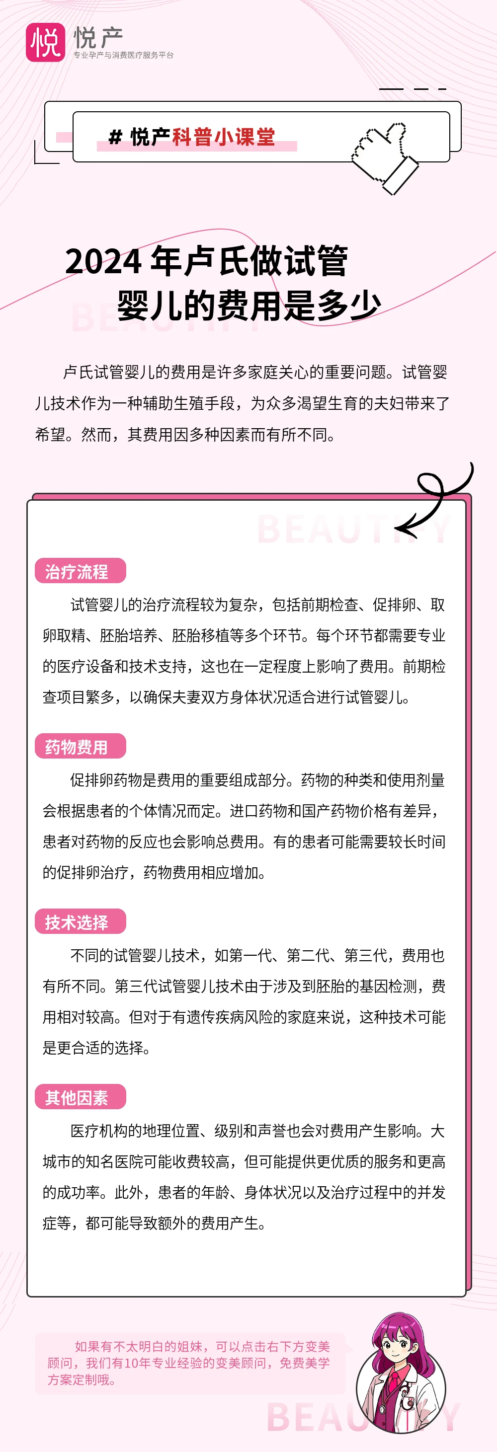 2024 年卢氏做试管婴儿的费用是多少