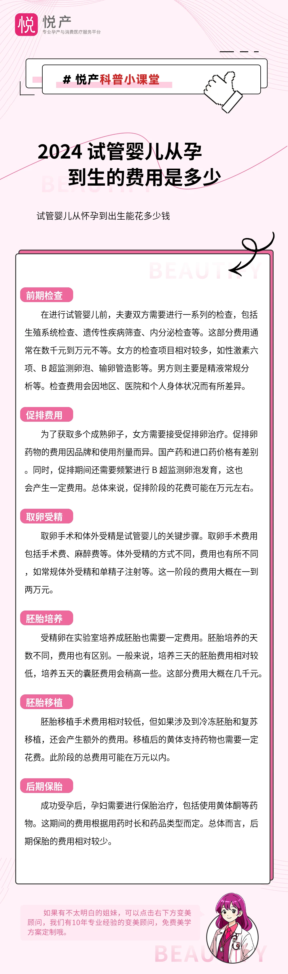 2024 试管婴儿从孕到生的费用是多少