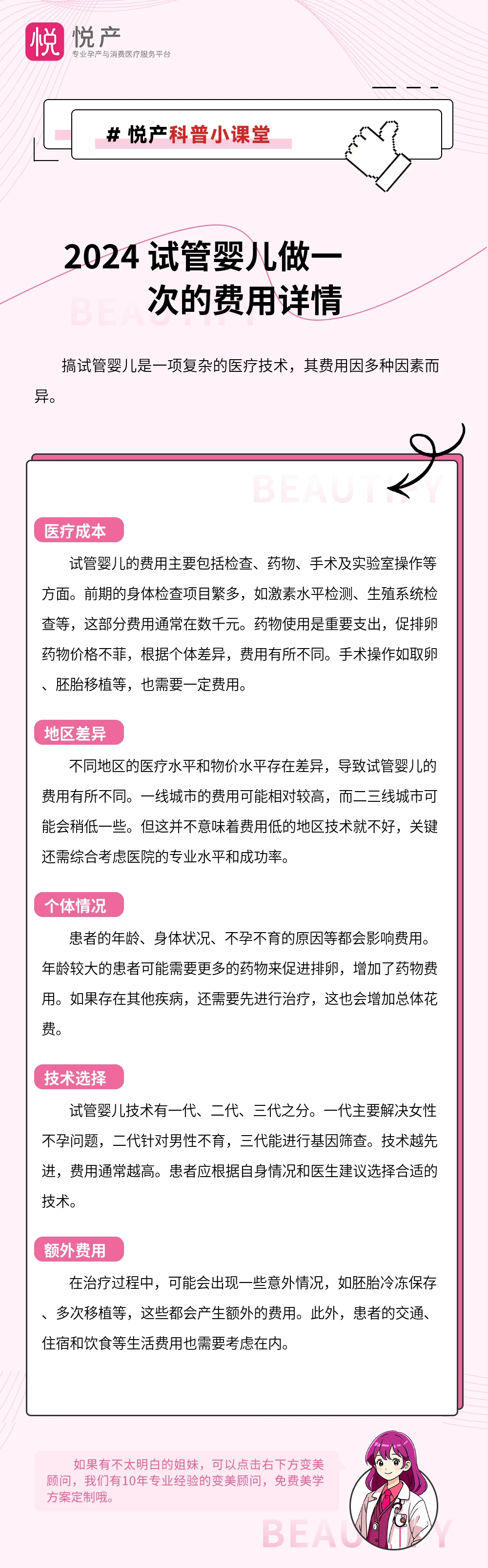 2024 试管婴儿做一次的费用详情