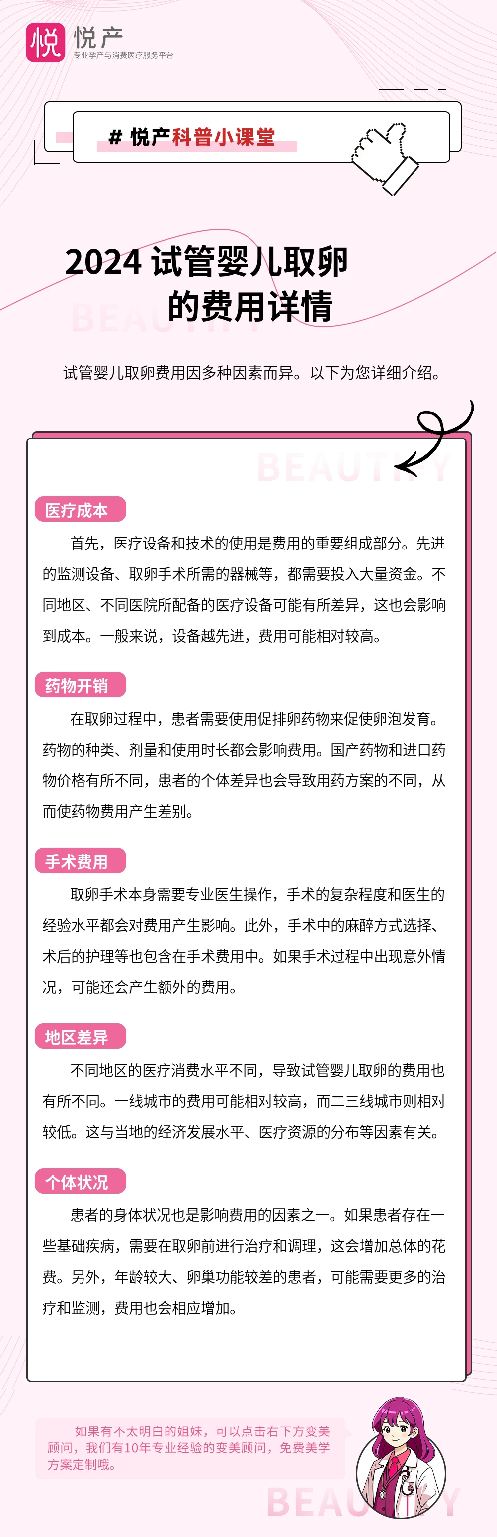 2024 试管婴儿取卵的费用详情