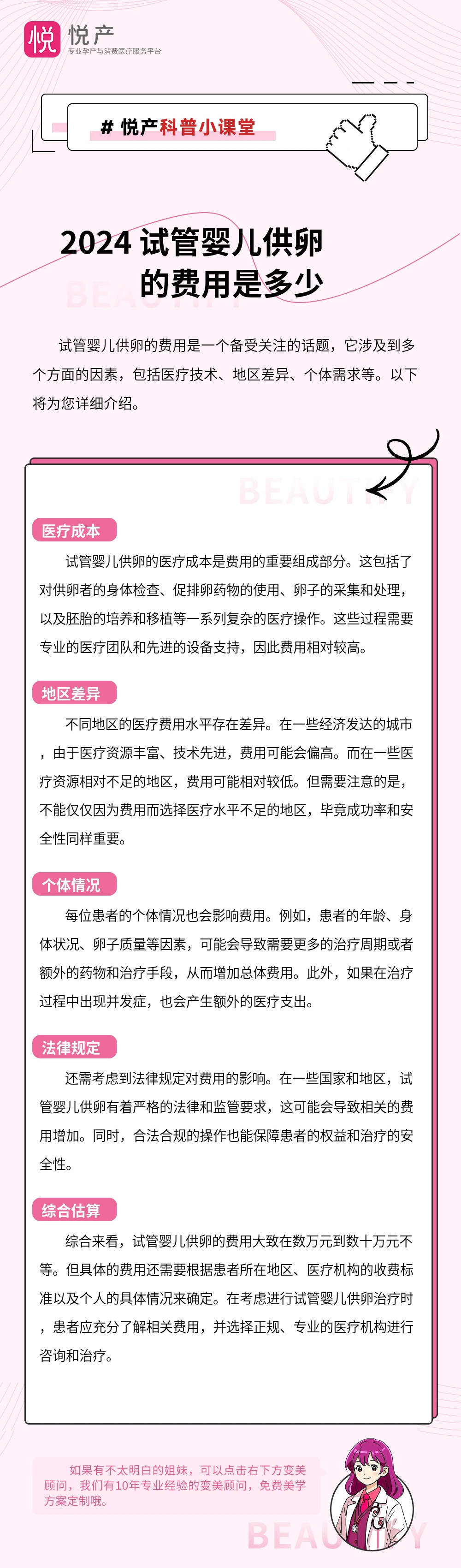 2024 试管婴儿供卵的费用是多少