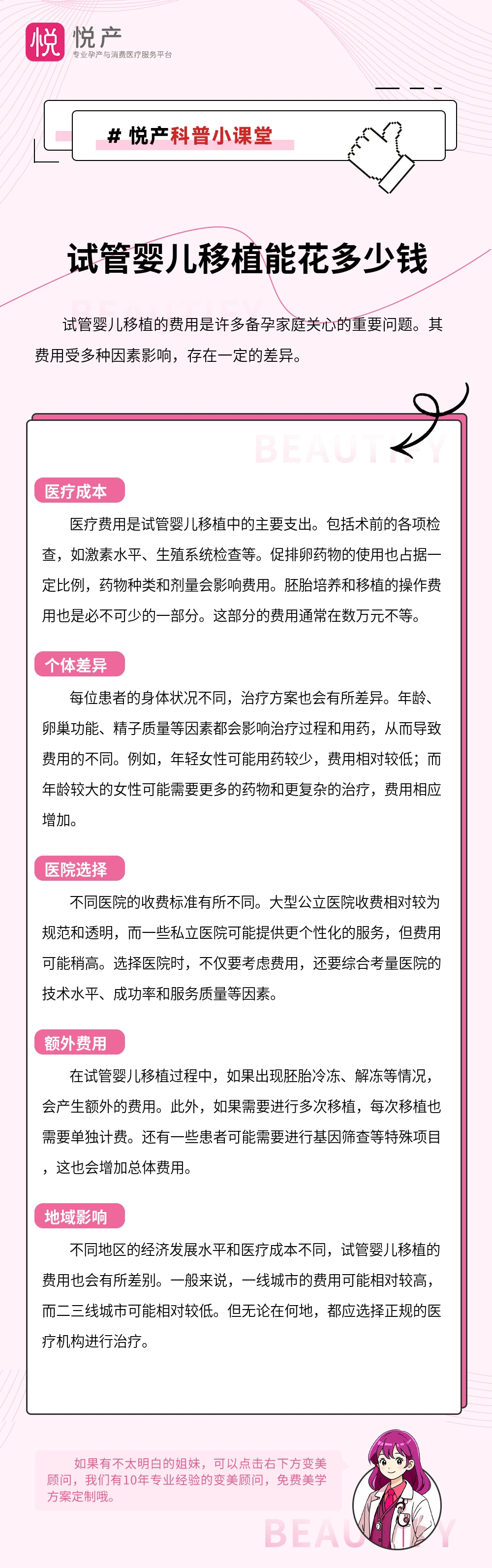 试管婴儿移植能花多少钱