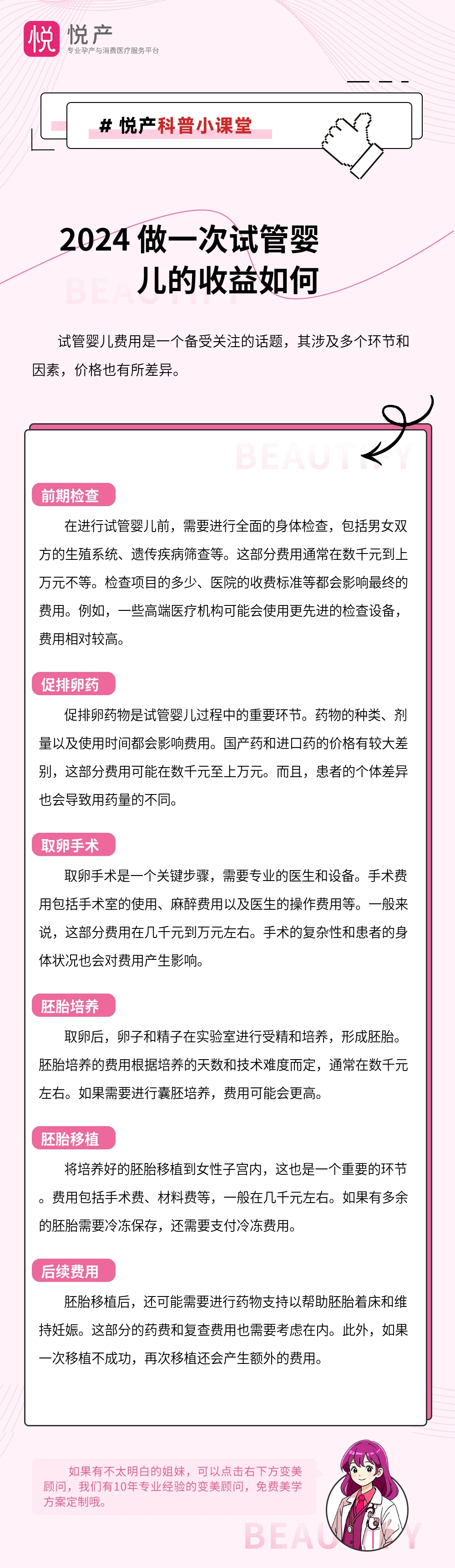 2024 做一次试管婴儿的收益如何