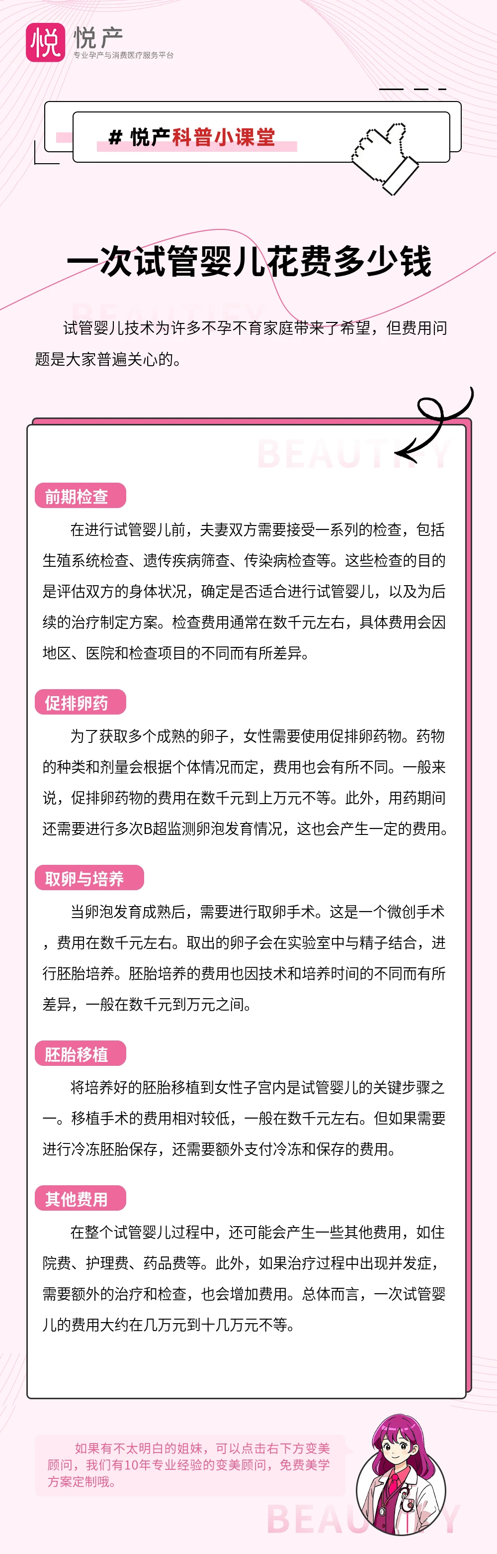 一次试管婴儿花费多少钱