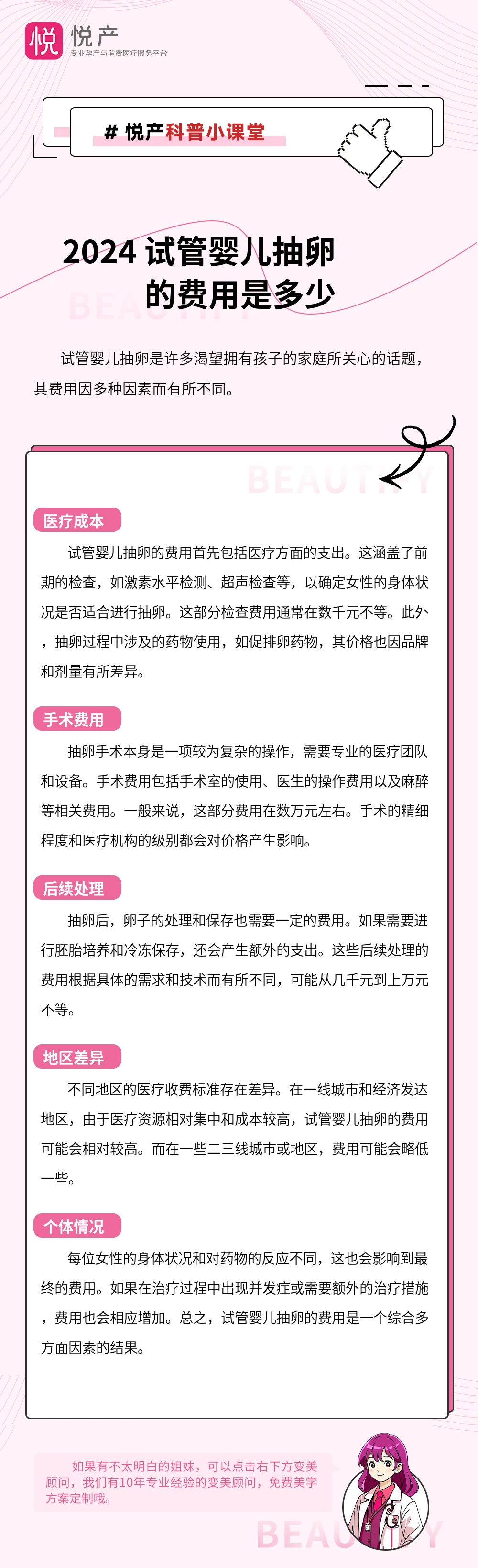 2024 试管婴儿抽卵的费用是多少