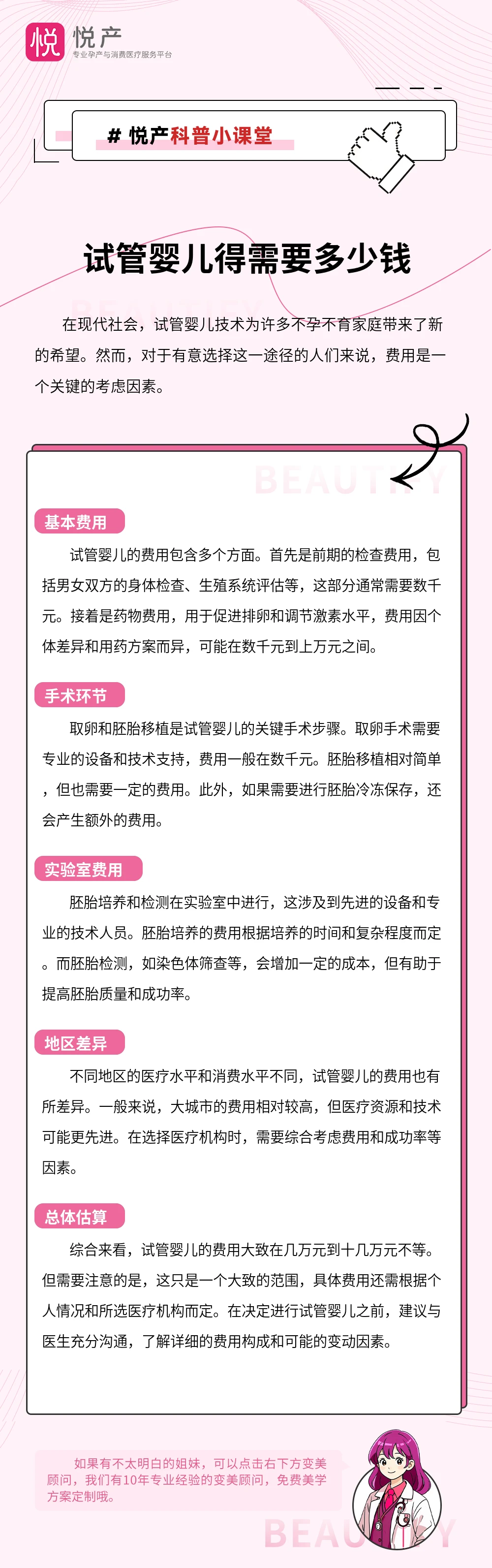 试管婴儿得需要多少钱
