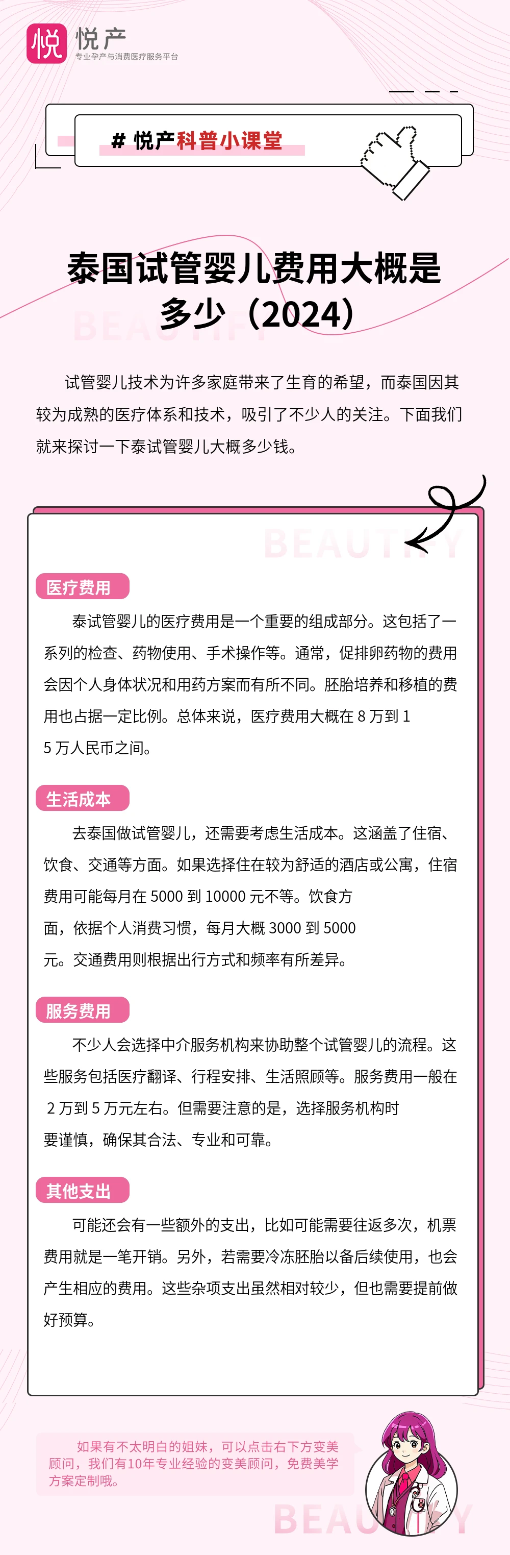 泰国试管婴儿费用大概是多少（2024）