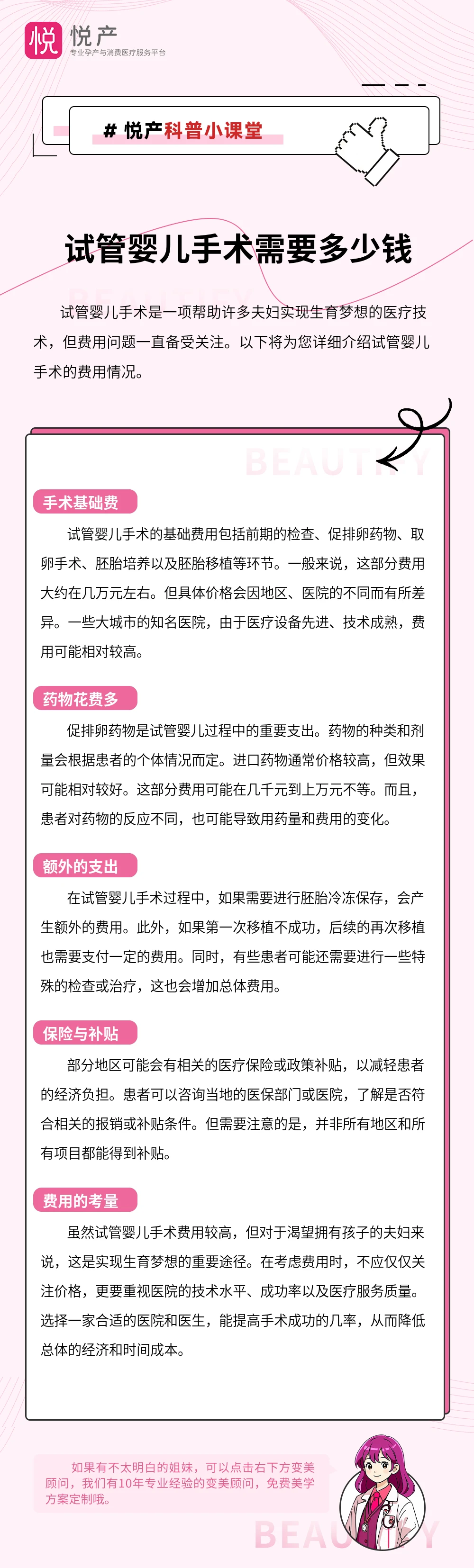 试管婴儿手术需要多少钱