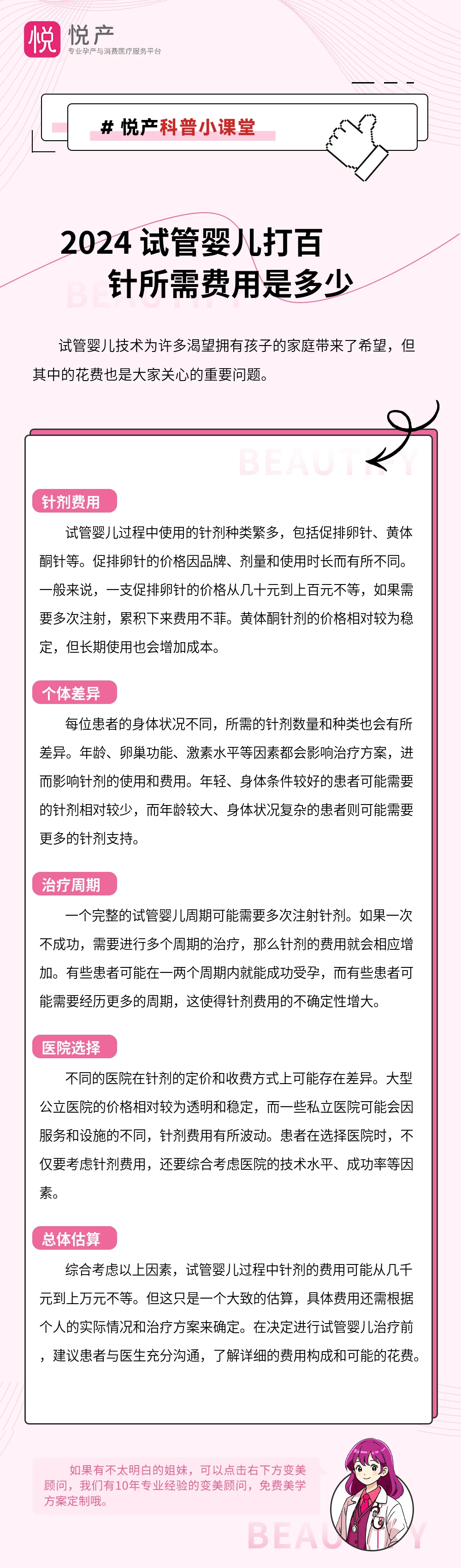 2024 试管婴儿打百针所需费用是多少