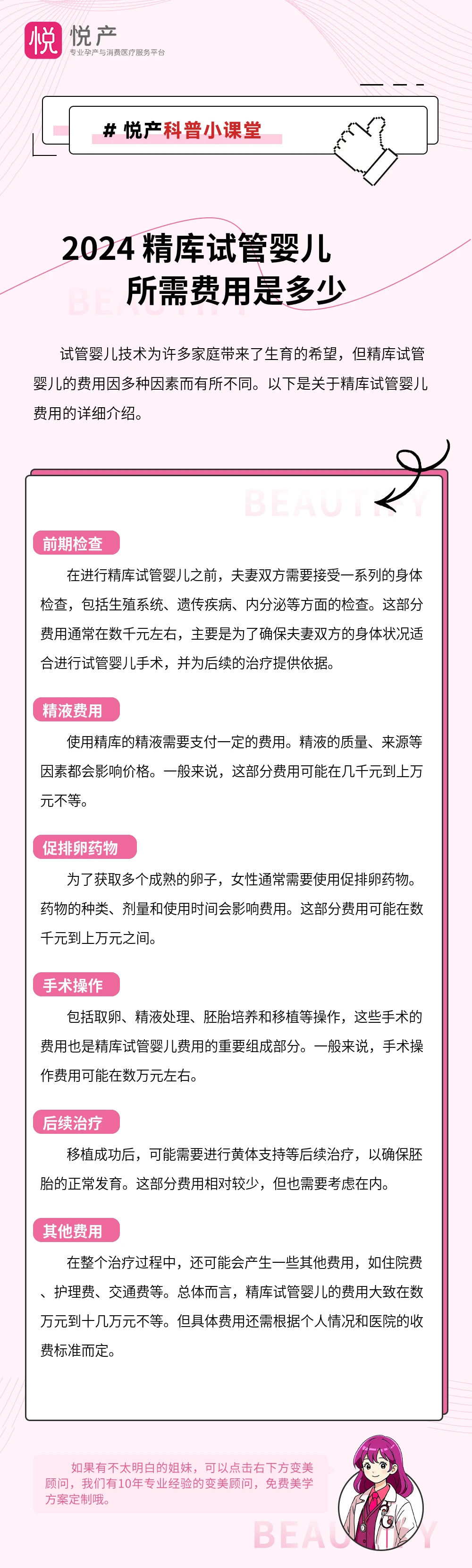 2024 精库试管婴儿所需费用是多少