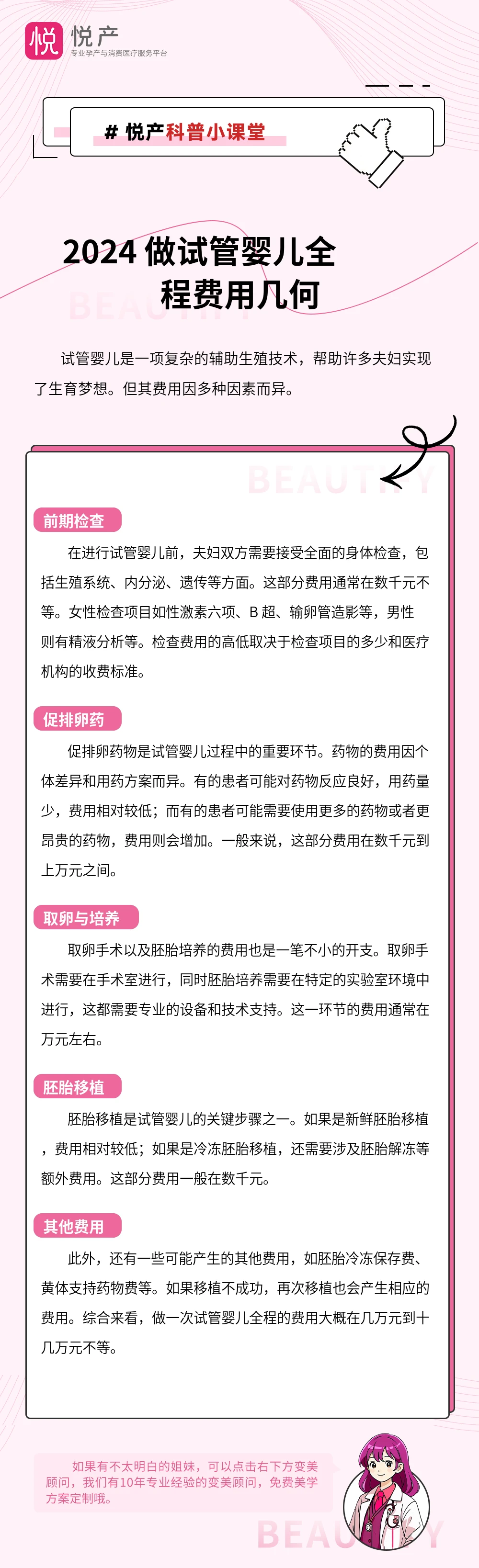 2024 做试管婴儿全程费用几何
