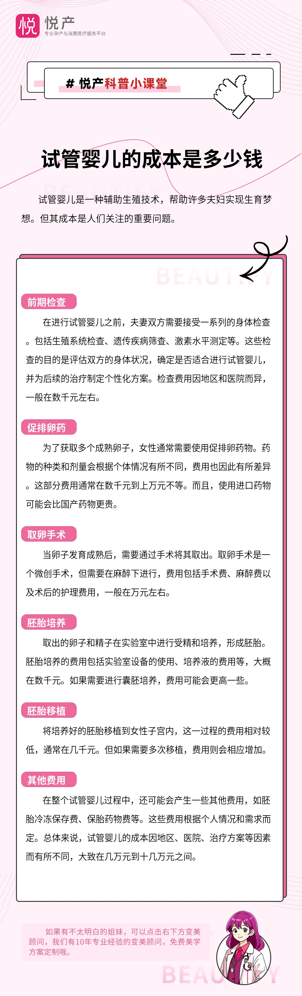试管婴儿的成本是多少钱
