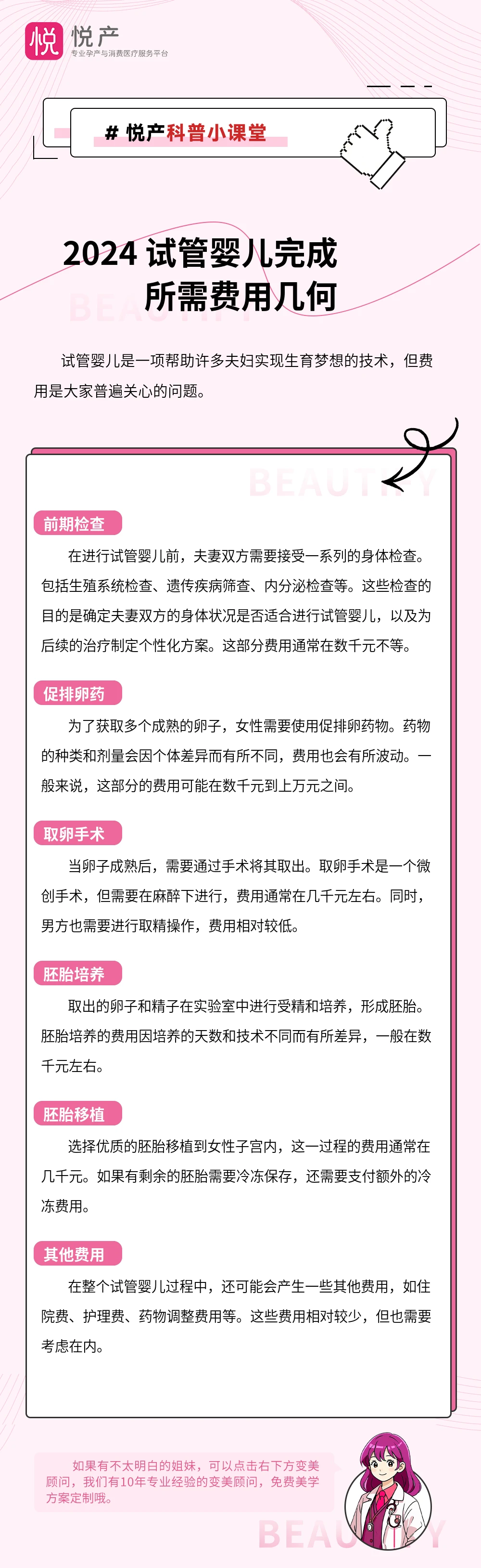 2024 试管婴儿完成所需费用几何