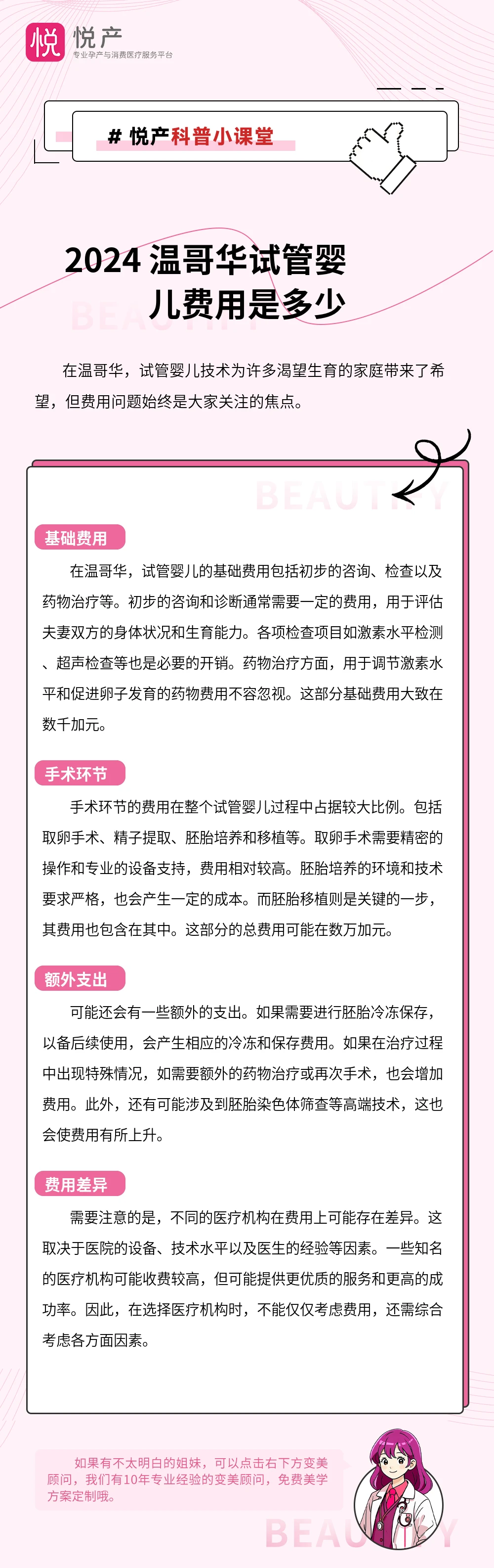 2024 温哥华试管婴儿费用是多少