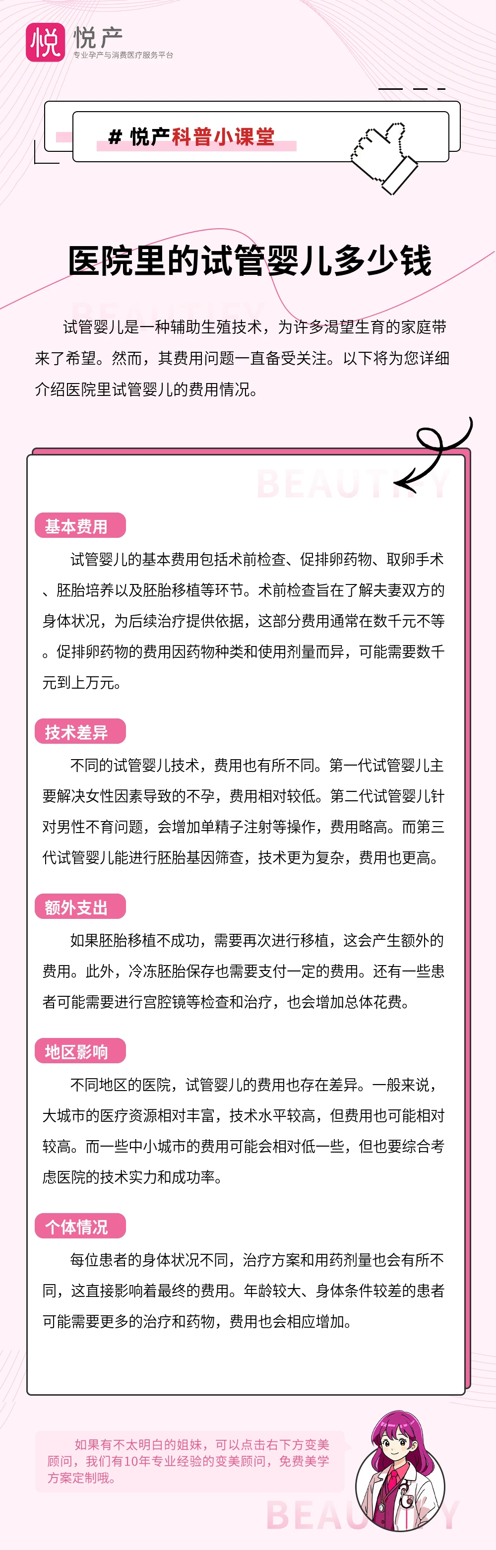 医院里的试管婴儿多少钱