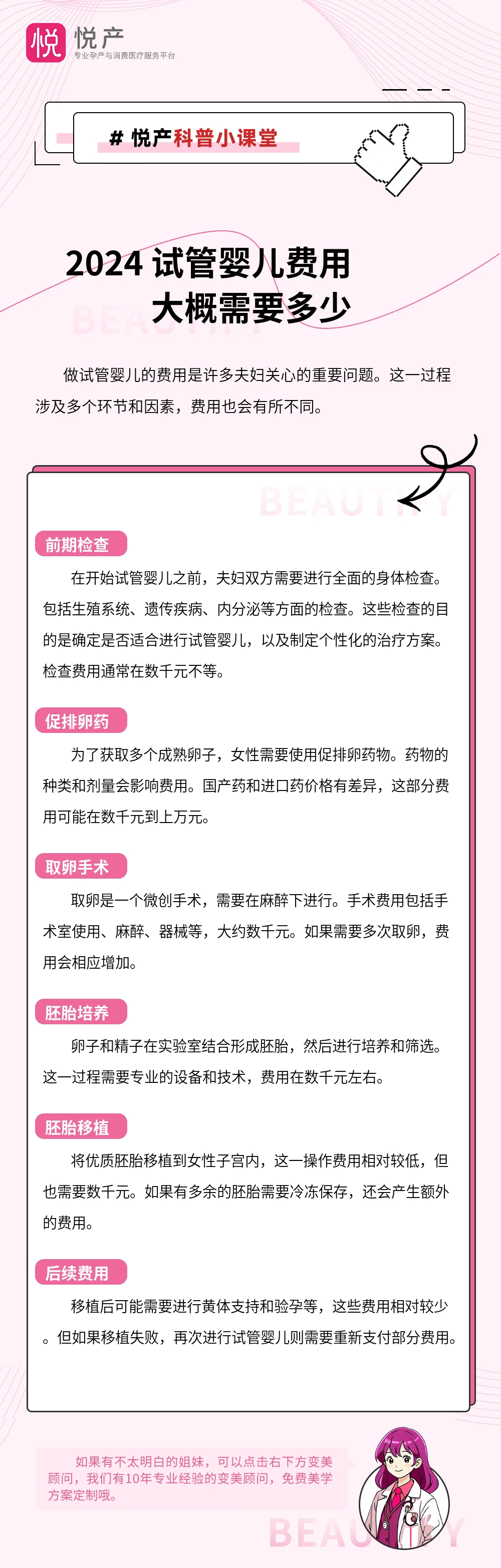 2024 试管婴儿费用大概需要多少