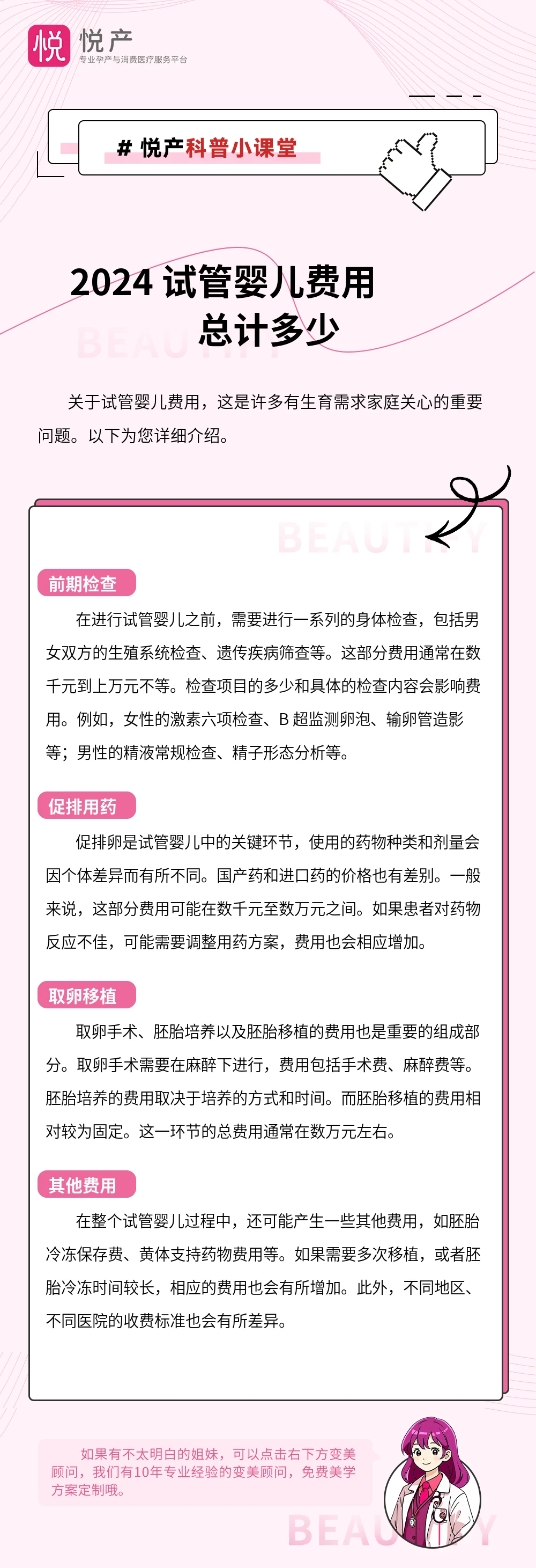 2024 试管婴儿费用总计多少
