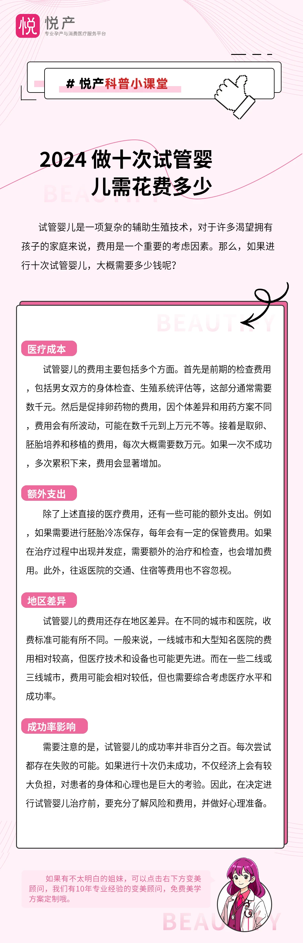 2024 做十次试管婴儿需花费多少