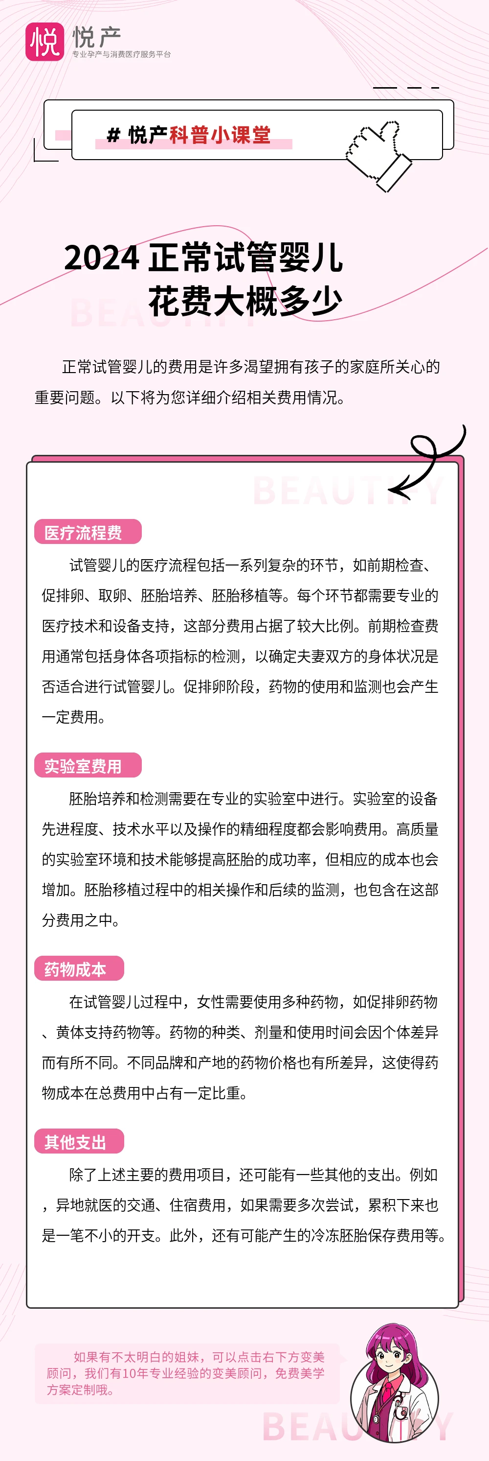 2024 正常试管婴儿花费大概多少